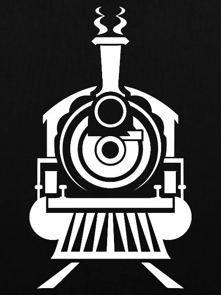 Dampflokomotive Skizze