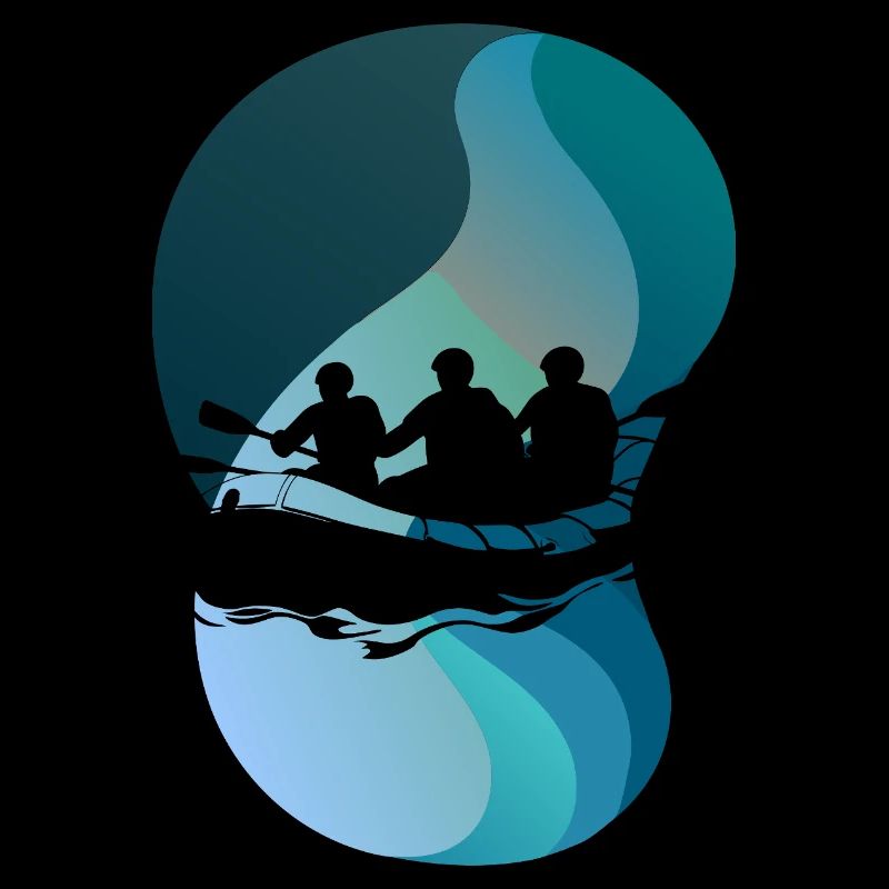 Rafting Bach Ruderer