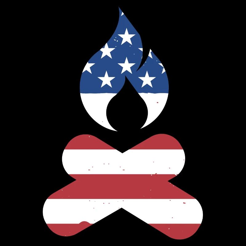 Camper Us Drapeau Camping