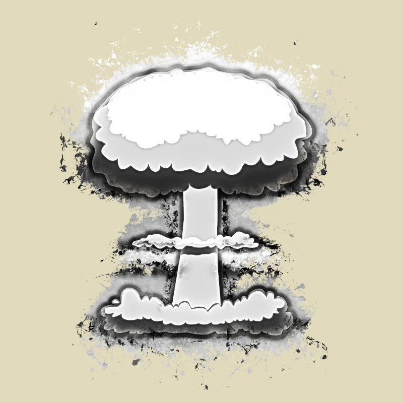 Explosion nuklear hell glühend