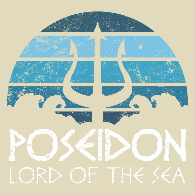 Ancient Greek god Poseidon gift for a