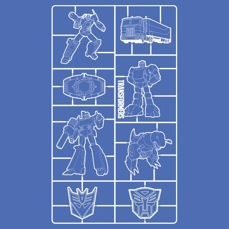 Transformers Toy Set Design In White