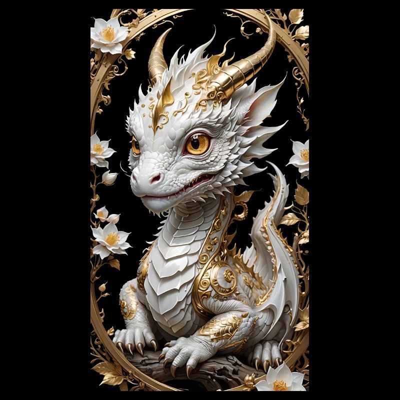 Süßer kleiner Drache