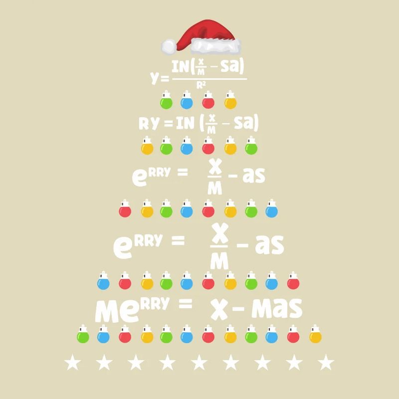 Math Christmas Tree Math Formula Math Xmas