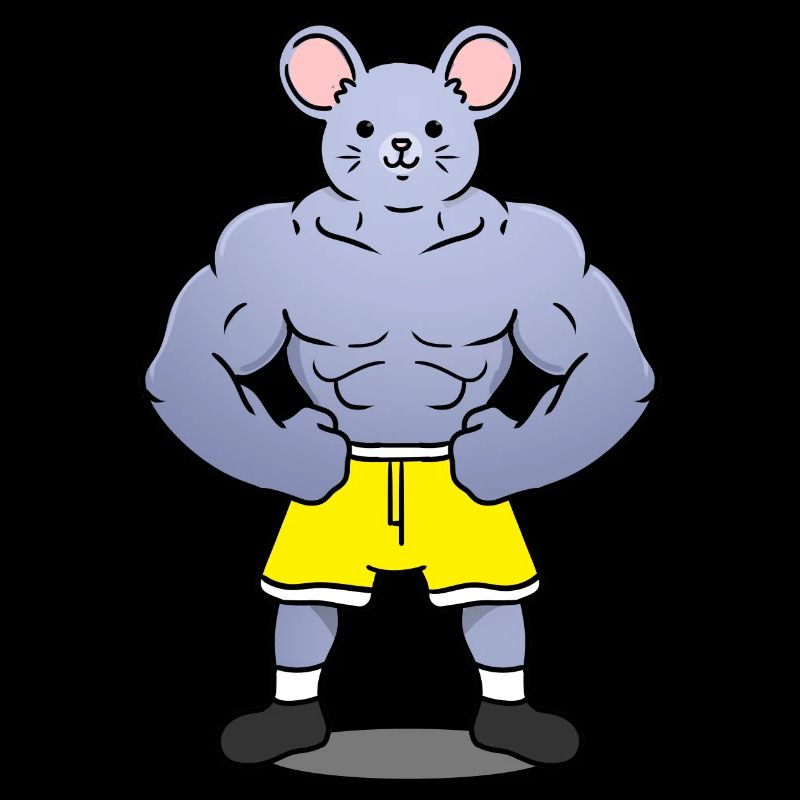 Muskulöse Maus