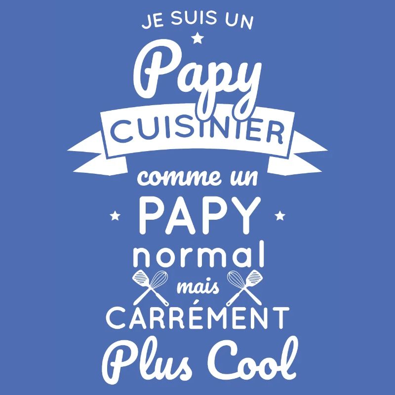 Papy cuisinier comme un papy normal plus cool