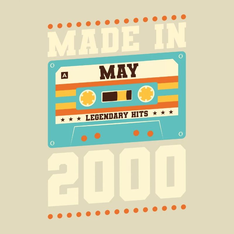 23e anniversaire Mai Année 2000 Idée cadeau