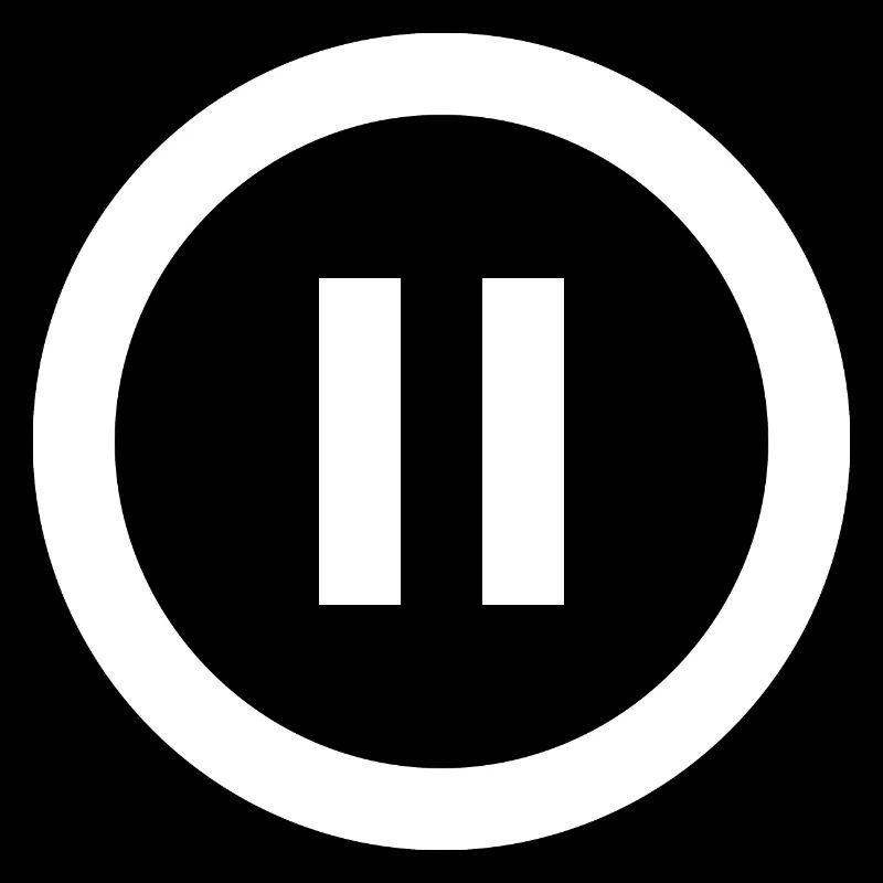 Pause | Symbole | Blanc | idée cadeau