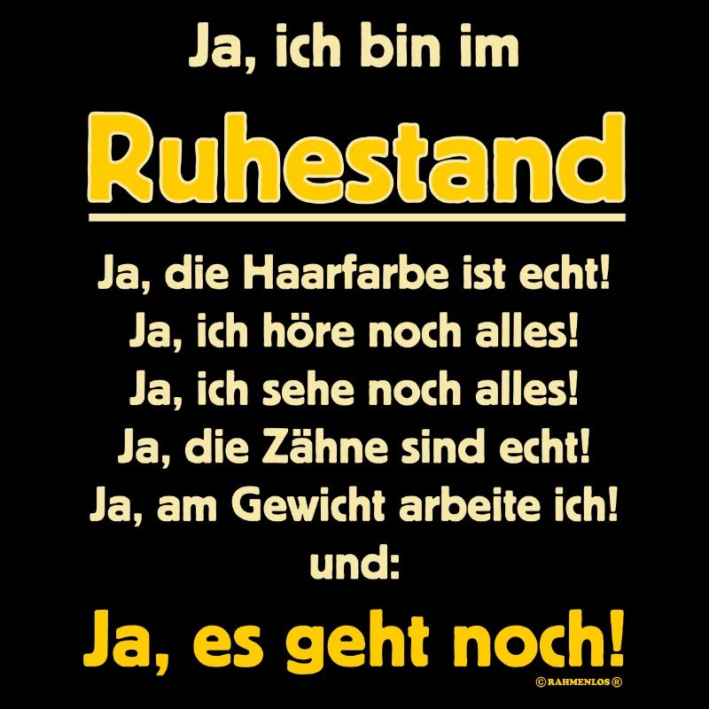 BD - ja ich bin im Ruhestand - Haarfarbe echt -