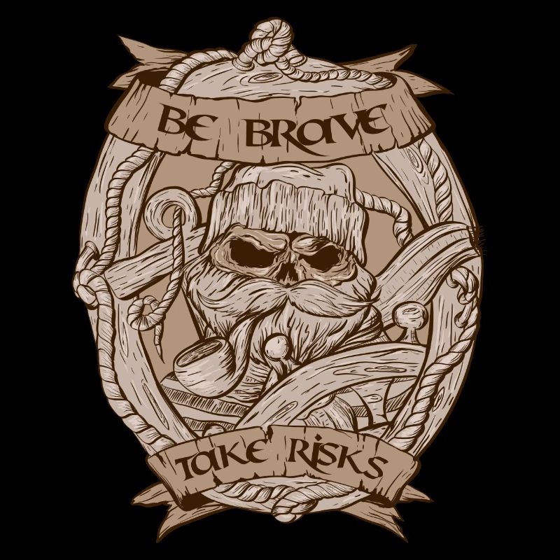 Crâne capitaine Vintage Design