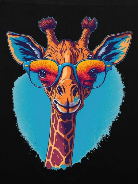 Giraffe mit Durchblick