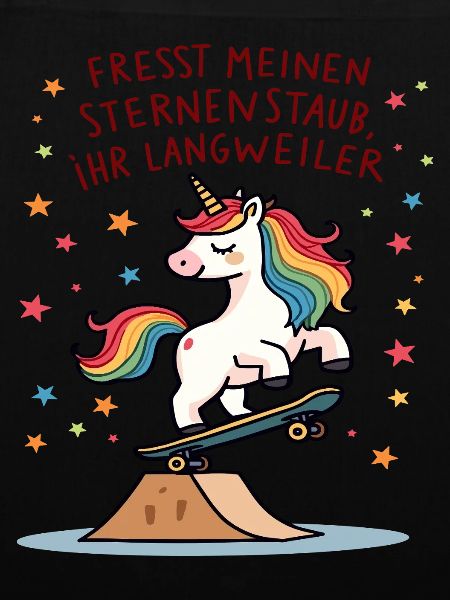 Skateboard-Einhorn