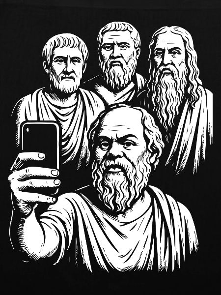 Altgriechische Philosophen Selfie