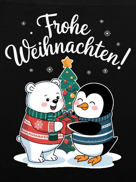 Eisbär Pinguin Weihnachtspullover süß Weihnachten
