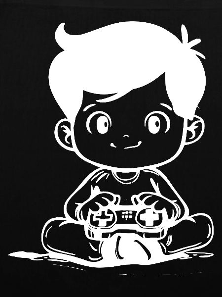 Videospiele Kinder Zeichnung