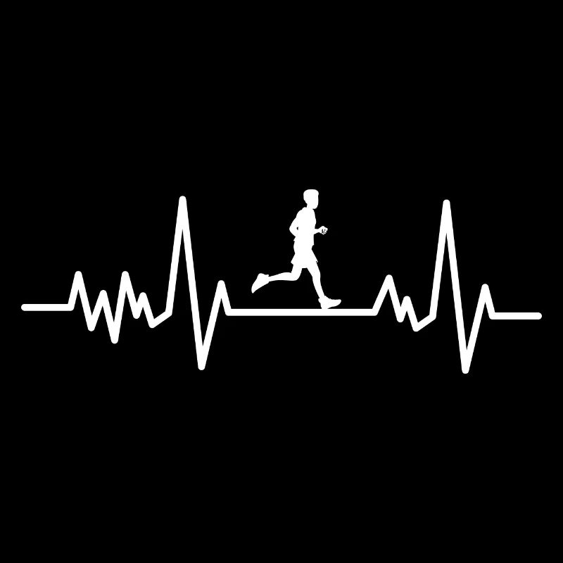 Retro Heartbeat Running for Jogger Runner
