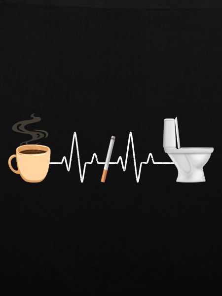 Kaffee Zigarette Toilette Witzig Raucher