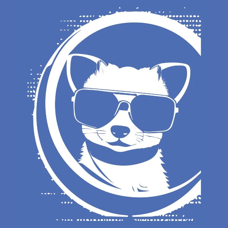 Frettchen mit Sonnenbrille Coole Frettchen