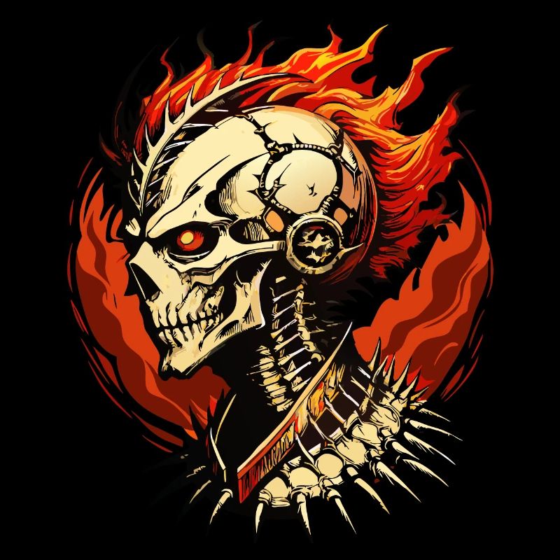 Crâne de Phénix // Crâne Dieu du Feu FS0061