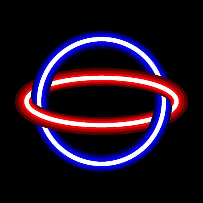 Sphère de planète néon