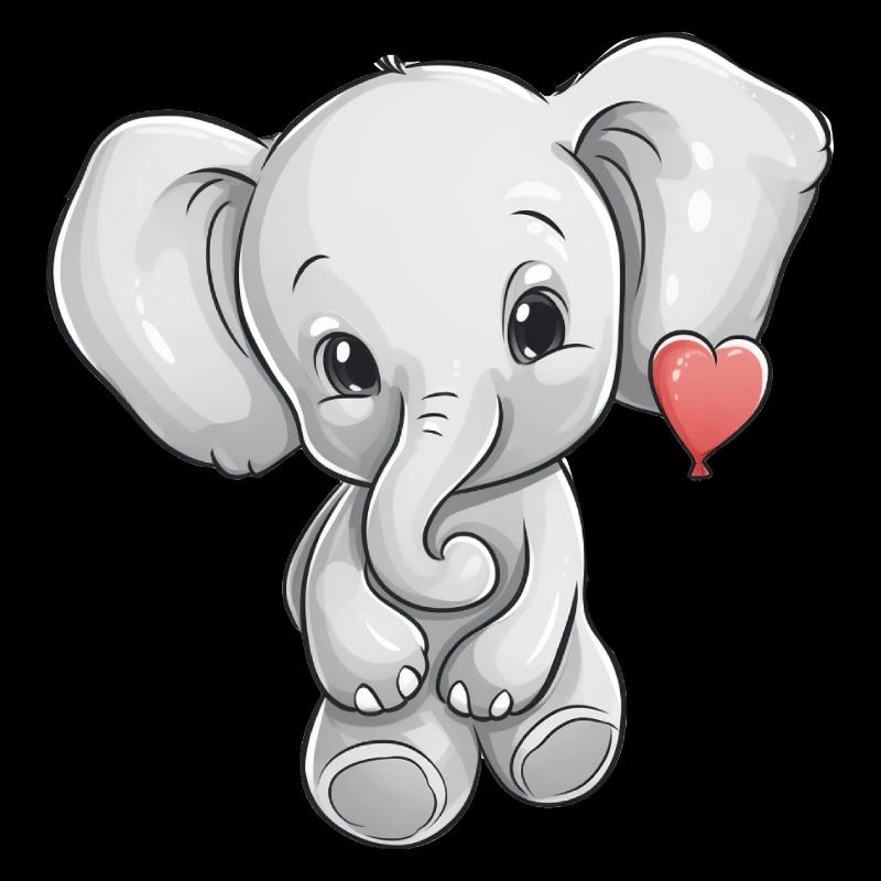Elephant with heart