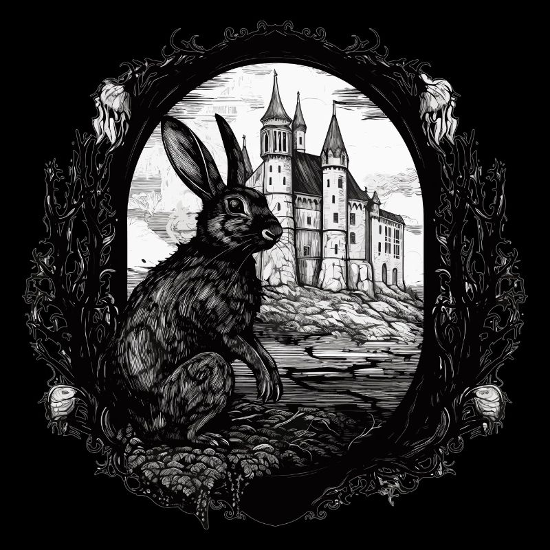 Rabbit Bunny Gothic Kunst