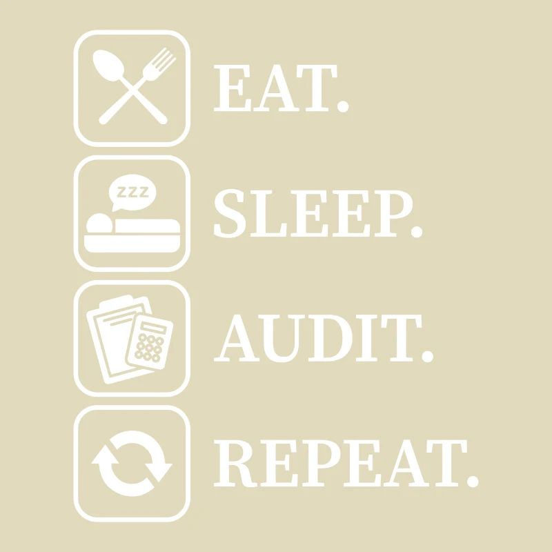 Eat sleep audit repeat Buchhalter Geschenk