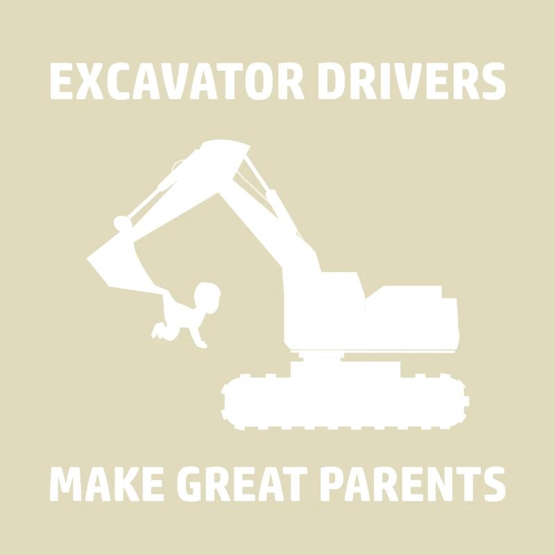 Excavatrice Conception de pilote de pelle Construction Worker Construction Machine