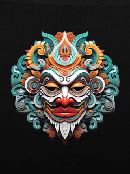 BLINESE MASKE INDONESIEN