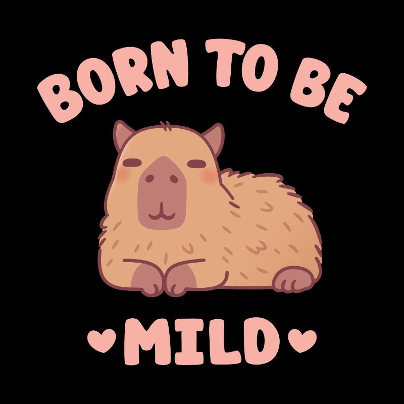 Mignon Capybara glaçant né pour être doux