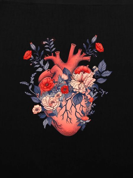 Anatomie Herz Blumen Rose