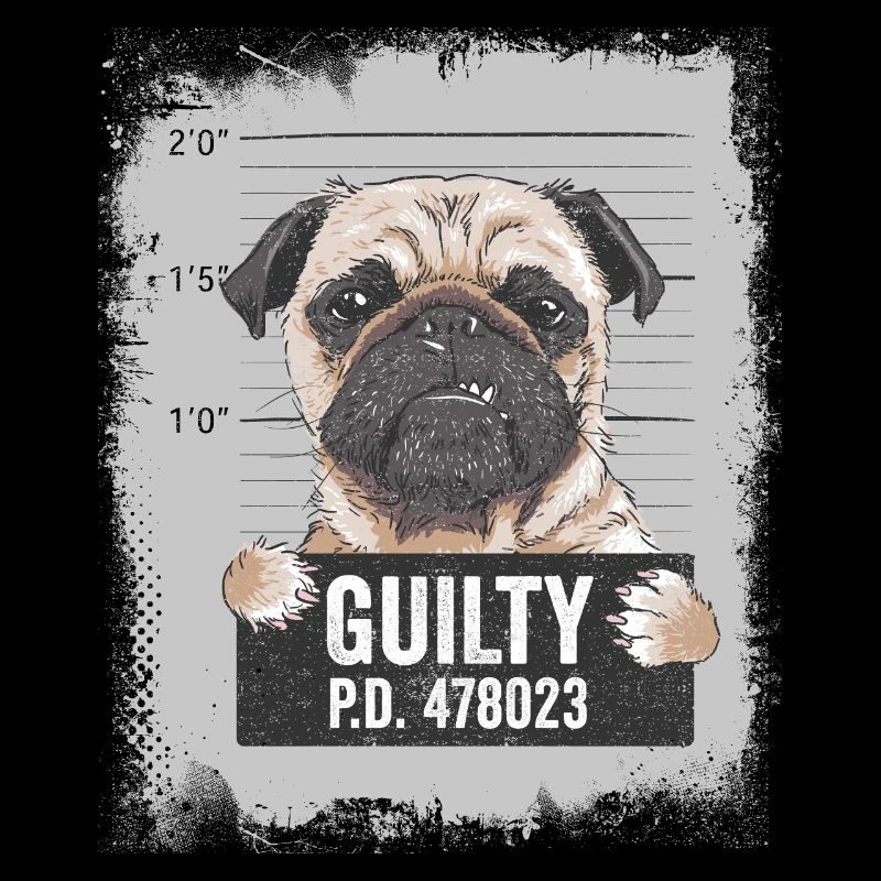 Mops Hund lustiges Geschenk witzige Tiere