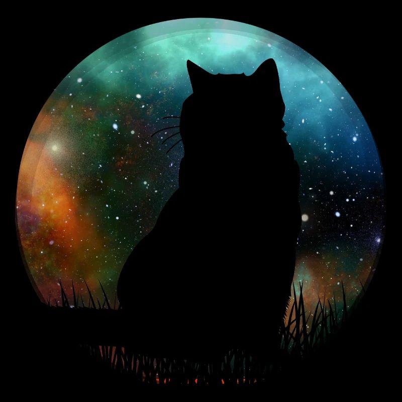 Mignon chat de l’espace galactique