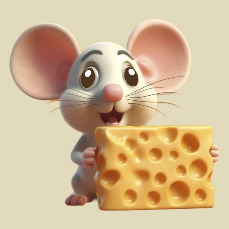 Maus mit Käse
