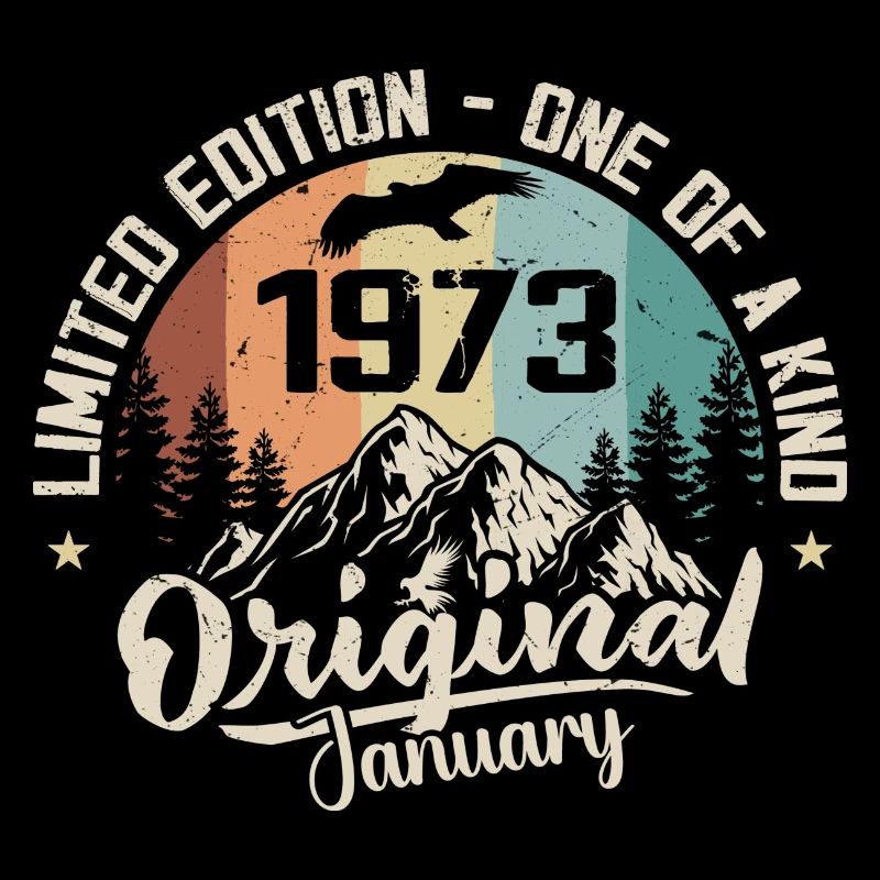 Janvier 1973 Original Cadeau D'anniversaire 52 Ans