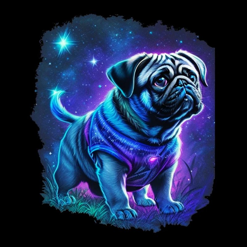 Mystischer Mops Hund