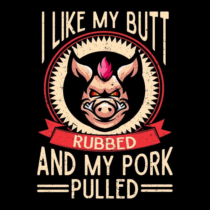 BBQ Pulled Pork Schwein Grill