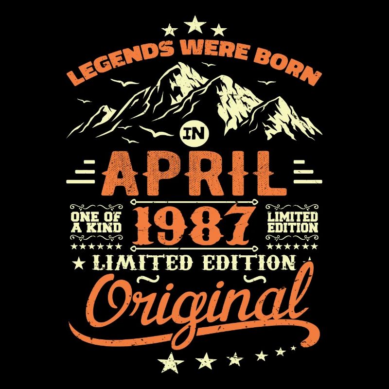 April 1987 Birthday Gift 1987 Legends April