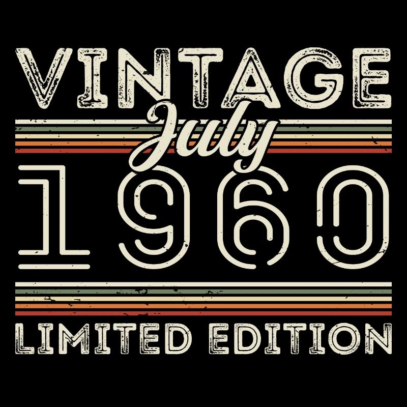 Juli 1960 Juli Geburtstagsgeschenk Juli 1960