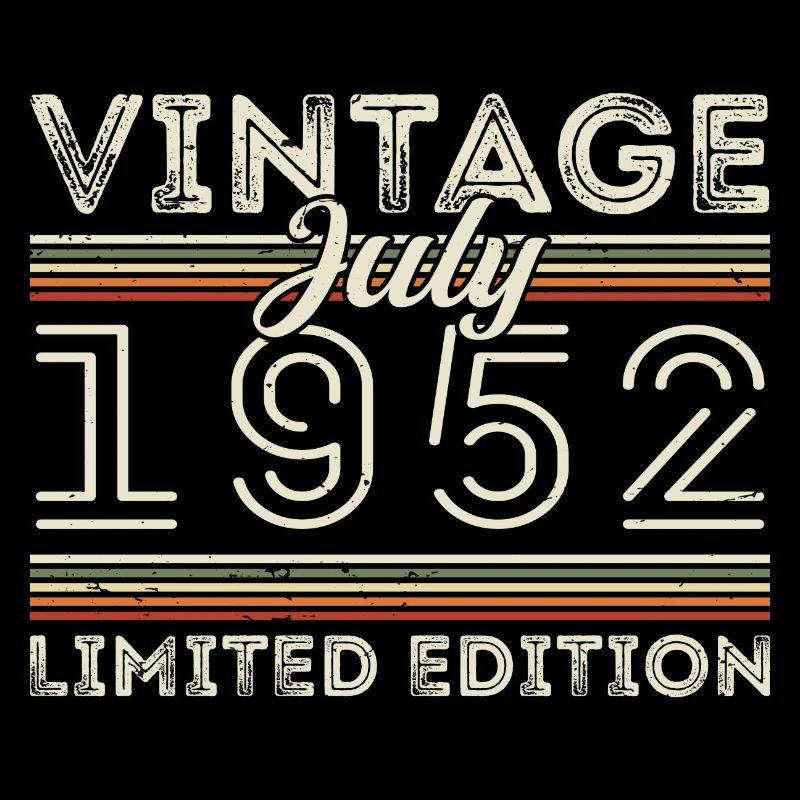Juli 1952 Juli Geburtstagsgeschenk Juli 1952