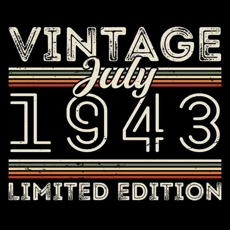 Juli 1943 Juli Geburtstagsgeschenk Juli 1943