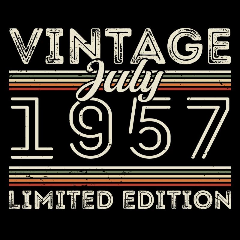 Juli 1957 Juli Geburtstagsgeschenk Juli 1957