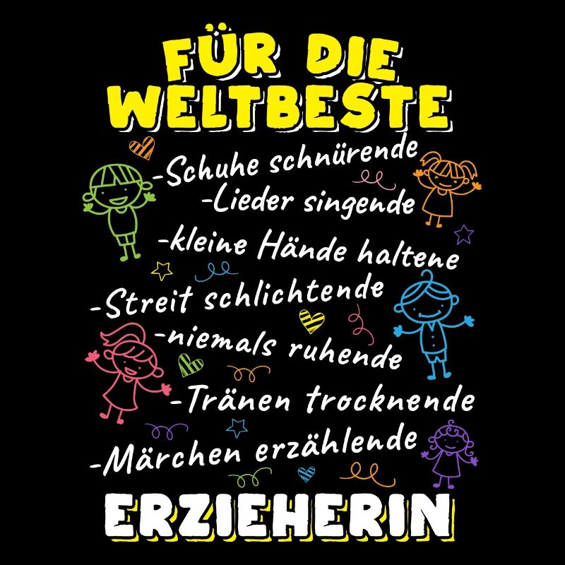 Erzieherinnen und Erzieher Geschenk Kindergärtner