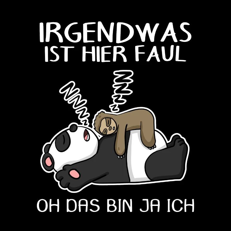 Faultier Spruch Panda Bär