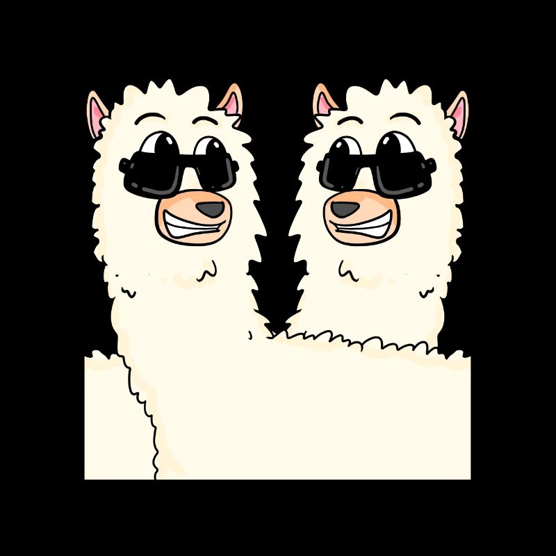 Funny alpacas