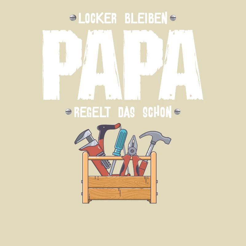 Papa Vater ist Techniker oder Handwerker Werkzeug