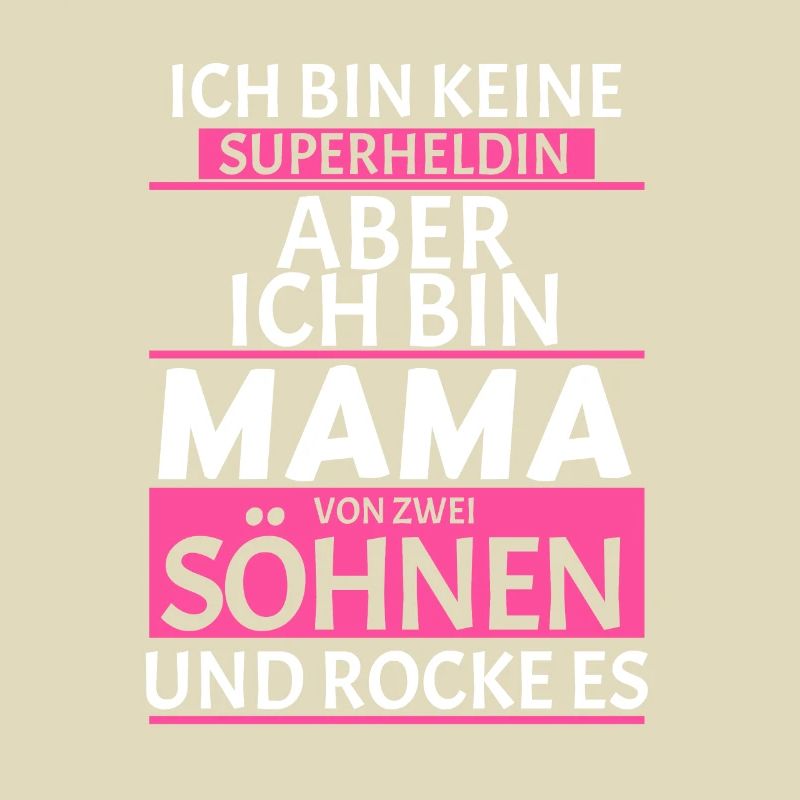 Mama von zwei Söhnen