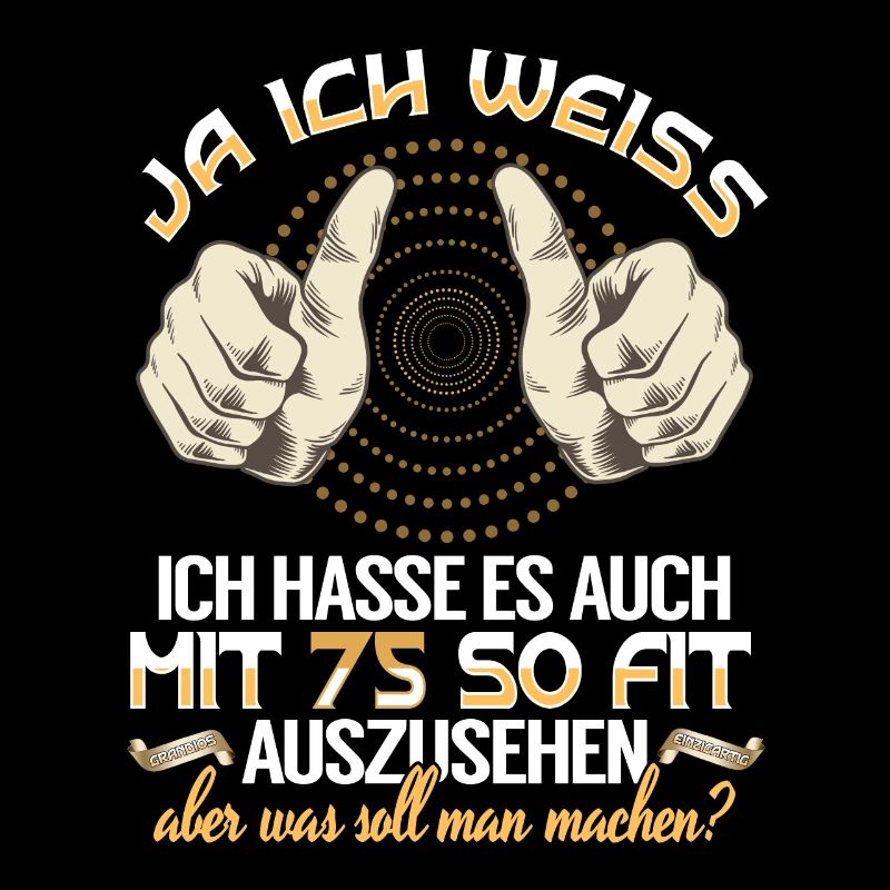75. Geburtstag 75 Jahre Geburtstag Geschenkidee