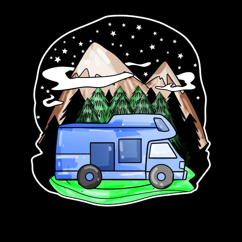 Camping-car Mountain Mountains Camping Camper