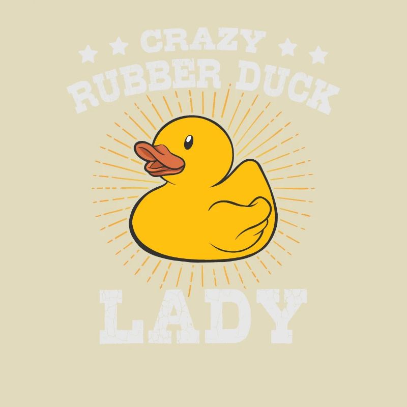 Rubber Duck Lady Squeaky Duck